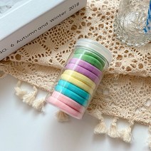 10 Pcs 간단한 솔리드 컬러 높은 탄성 헤어 로프 여성을위한 원활한 고무 밴드 포니 테일 홀더 헤어 타이 머리띠 액세서리