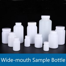 50mL-2000mL 넓은 입 플라스틱 샘플 병 HDPE 시약 실험실, Bigger 500mL 10pcs