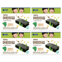 베베쿡 처음 먹는 어린이김, 오리지널, 15g, 4개