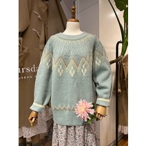 써스데이아일랜드 피셔맨 변형 자카드 풀오버(T218MSW236W)(1302876)