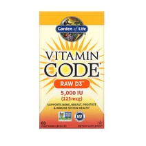 가든오브라이프 비타민코드 로우 비타민D3 125mcg 5000IU 60정