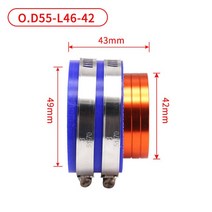 ZSDTRP 유니버설 오토바이 기화기 37mm PWK 흡기 매니 폴드 CNC 알루미늄 에어 필터 조인트 인터페이스 어, 42mm set, 02 42mm set