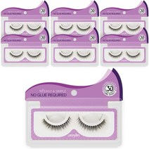 [ 11~12 mm ] 공연 행사 무대용 3D 속눈썹 7개세트 원터치 3초 속눈썹 4종 셀프연장 11~12 mm 7개세트, A04 7개세트(1세트), 11mm, 7개