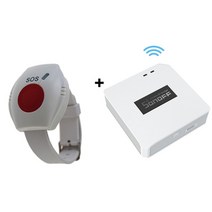 노인 장애인 비상벨 응급벨 rf 433mhz 패닉 버튼 비상 알람 시계 응급상황 81, 1개의 호스트가 있는 1개의 sos