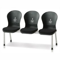 3인용 연결의자 테트라(사출-인조가죽) 600 휴게실의자 대기실의자 3인용의자 약국의자 2인용의자 대합실의자 로비의자 장의자, 아이보리- 레드(레자)