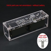 양방향 고속 충전 휴대용 파워 뱅크 DIY 프리 용접 슬리브 IP5389 PD100w 모바일 앰프 18650 배터리 38400mah, 21700 배터리 없음