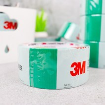 3M 강력 면 테이프 (녹색) 청테이프 x 6개 업소용 포장 박스, 단품, 상세 설명 참조
