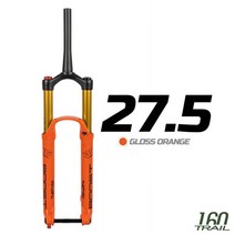 자전거포크 HIMALO 서스펜션 에어 더블 챔버 포크 DH AM 다운힐 스루 액슬 부스트 조정 110mm x 15mm 여행 160mm MTB, 275 orange gold