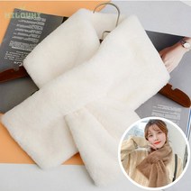 milovhi 짧은 머플러 극세사 목도리 목감싸개