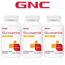 GNC 지엔씨 갑각류 무함유 쉘피쉬 프리 조인트 서포트 글루코사민 1000mg 90 베지캐플릿 3팩