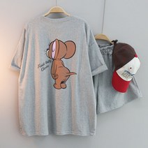 JERRY 반바지 트레이닝 세트 상하의세트 여름운동복 빅사이즈 롱티 오버핏