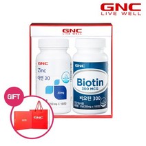 [GNC] 비오틴+아연 세트, 단품, 단품