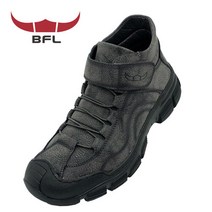 BFL865 카멜 남성 캐주얼 로퍼 하이탑 벨크로 신발