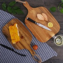 느티나무도마 원목 사각 도마 커팅 보드 아카시아 핸들 손잡이 걸이-72394EA, 본상품선택