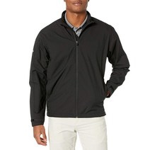 Callaway 남성용 긴팔 옵티 리펠 풀 지퍼 윈드 재킷 블랙 S, X-Large
