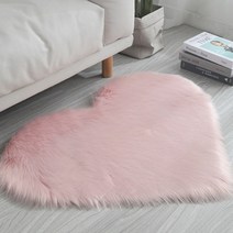 예쁜 하트 인테리어 침대밑 원룸 아이방 유아 장모 러그