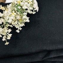 마스크전용 워싱린넨 원단 퓨어블랙(빨아도줄지않음)