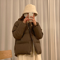 심플핏 무지 웰론 숏패딩