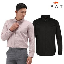PAT 스트레치 솔리드 슬림핏 셔츠