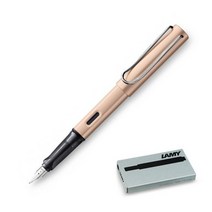 LAMY 알스타 만년필 코스믹 EF촉 + 잉크카트리지 1p 실속 세트, EF, 골드
