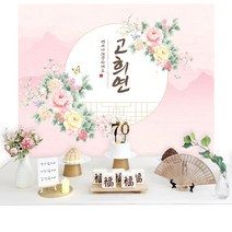 [소장] 판매제품 칠순 잔치용품세트 칠순 상차림 고희연 상차림대여 팔순 환갑 칠순상차림대여, A. 창문 현수막 세트, 선택안함