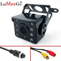 사이드블랙박스 화물차 3채널 블랙박스 새로운 라이트 센서 hd 자동차 후면보기 카메라 유니버설 led 안티 안개 야간 투시경 ccd 백업 주차 역방향 카메라 12v-24v 호환, ahd 카메라-20m