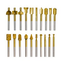 목심비트 드릴 임팩 비트 20pcs 라우터 로타리 도구 목공 조각 조각 칼 cutte, 20개