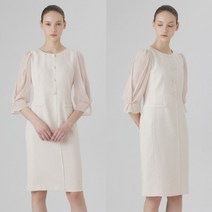 케이엘 KL 슬리브 쉬폰 원피스 KGOPMD9000