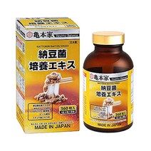 일본 가메모토야 낫또균 청국장균 발효 엑기스 배양 추출물 4500FU 3개월용 360정, 1개, 기본