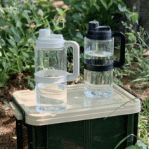 플라라 대용량 트라이탄 운동 헬스 물병 물통 1.7L 2L, 빅트라이탄 물병 2L 아이보리