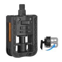 WEST BIKING-MTB 로드 바이크 페달 자전거 사이클링 풋 플랫 미끄럼 방지 9 인치 16 표준 범용 1 쌍, 03 Foldable pedals