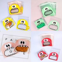 투명 선물 포장 비닐 (14x17cm) 대형100P 쿠키 간식포장 비닐포장지 OPP봉투 어린이집 유치원, ◐그린★⊙