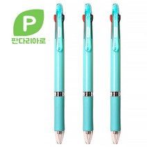 판다리아로 밀룩스 0.7mm 3색볼펜, 5개입, 하늘색
