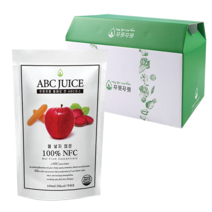 푸릇푸릇 abc 쥬스 청송 사과 유기농 제주 비트 국산 당근 ABC 주스 30포 60포 90포 120포 물넣지않은 100% NFC 착즙, 선물박스없는 벌크(30포)