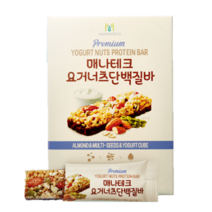 초코맛 단백질바 매나테크 요거너츠 단백질바 건강 간식 프로틴바 식이섬유 단백질 함유