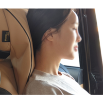 카띵 차량용 리무진 헤드쿠션 헤드레스트 목쿠션 목배게 나파가죽 자동차, 블랙