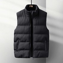 남자겨울데일리룩 중년 남성 겨울 등산 방한 패딩 베스트 아우터 조끼_91179EA