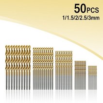 핸드 리머 볼트 1-3mm 고속 스틸 트위스트 드릴 스테인레스 도구 세트 절단 연마 용 전체 접지 리머 50, 01 금