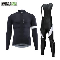 자전거 라이딩복 사이클 셋트 철인3종 경기복 싸이클 Wosawe 가을 블랙 2