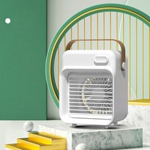 이동식에어컨 수냉식 에어컨 작은방 실외기없는 -미니 에어 쿨러 에어컨 홈 아웃도어 소형 휴대용 휴대폰, 01 2400mAh-white