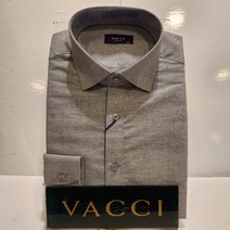 바찌 남성 봄 가을 긴팔 슬림핏 구김없는 멜란지소재 20% 면 혼방 그레이색 솔리드 무지 깔끔하고 케쥬얼한 가성비짱 정장코디필수 아이템 젊은층 와이셔츠 남방VD1L 3BS 513