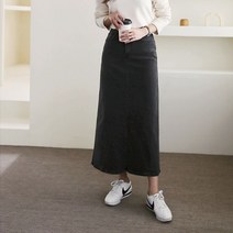 오슈 여름 데일리 편한 여친룩 캠퍼스룩 뒤트임 롱스커트