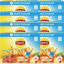 립톤 제로슈가 아이스티 믹스 복숭아 300g 60개입, 8개