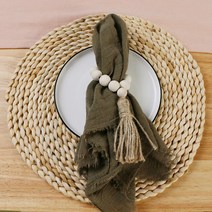 천 린넨 디자인 호텔 재사용 리유저블 냅킨 웨딩 테이블 데쿠 파주 42x42cm 국가 더스티 블루 100 면 손수건 소박한 10 피스, [19] 육군 녹색