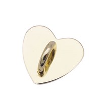 DIY Metal Flatback Heart Sticking Hooks 보석을위한 액세서리 케이스 매력을위한 골드 실버 폰 클래스 연결, 금, 심장 b