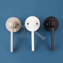 철물인 핀버튼형 방문손잡이 표시락 112 / 문고리 레버 도어락, 01. GR, 1개