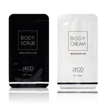왁싱제모제재료 제이엔코 온더바디 스크럽 or 크림 5g 인그로운관리예방 진정 보습 미용, 크림 파우치 1개