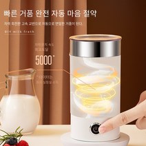 COSYEVNO 우유거품기 연마 자동 다기능, 화이트