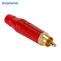 암페놀 ACPR-RED RCA단자 수 금도금 레드 RCA잭, ACPR-RED(빨강)