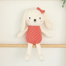 베베라온 오가닉 봉제인형 신생아 아기 유아 선물 토끼 애착인형 루리쯔, 기본포장